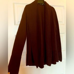 Plum large long cardigan